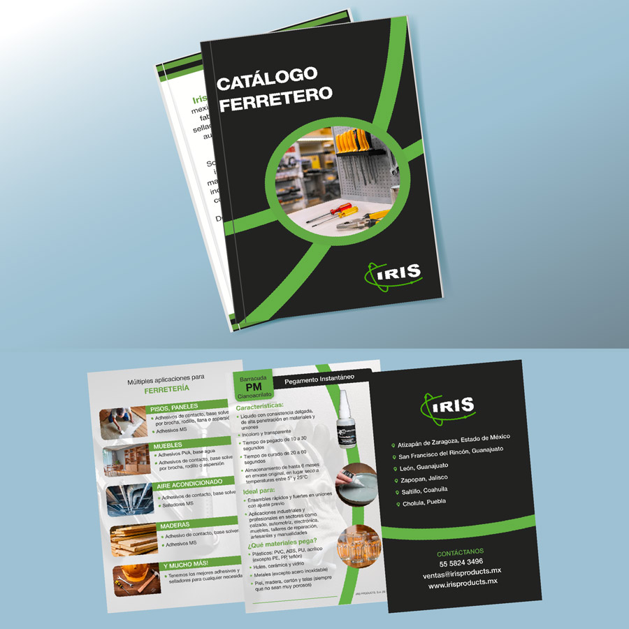 Brochure para Iris Products