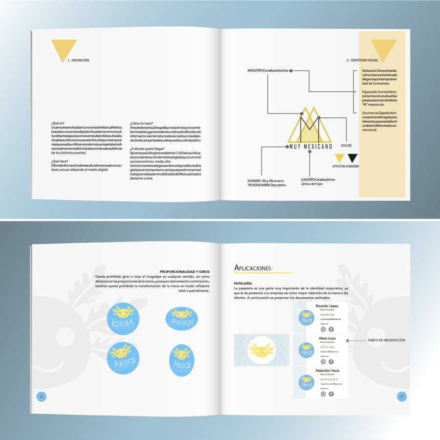 Manuales de identidad diseñador por Exvi Solutions